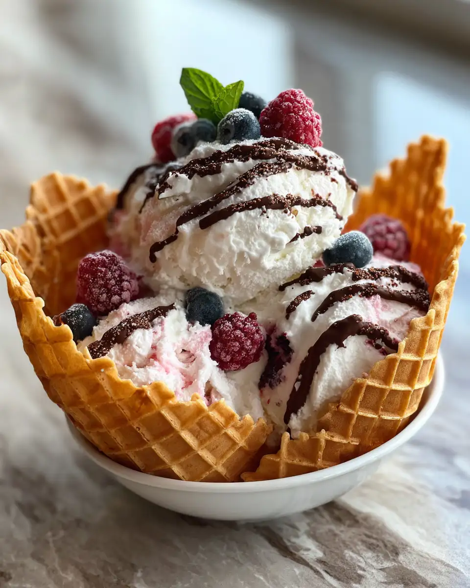 Heavenly Delights for the Chocolate Berry Swirl Waffle Cone Bowl Lover - Featured Image