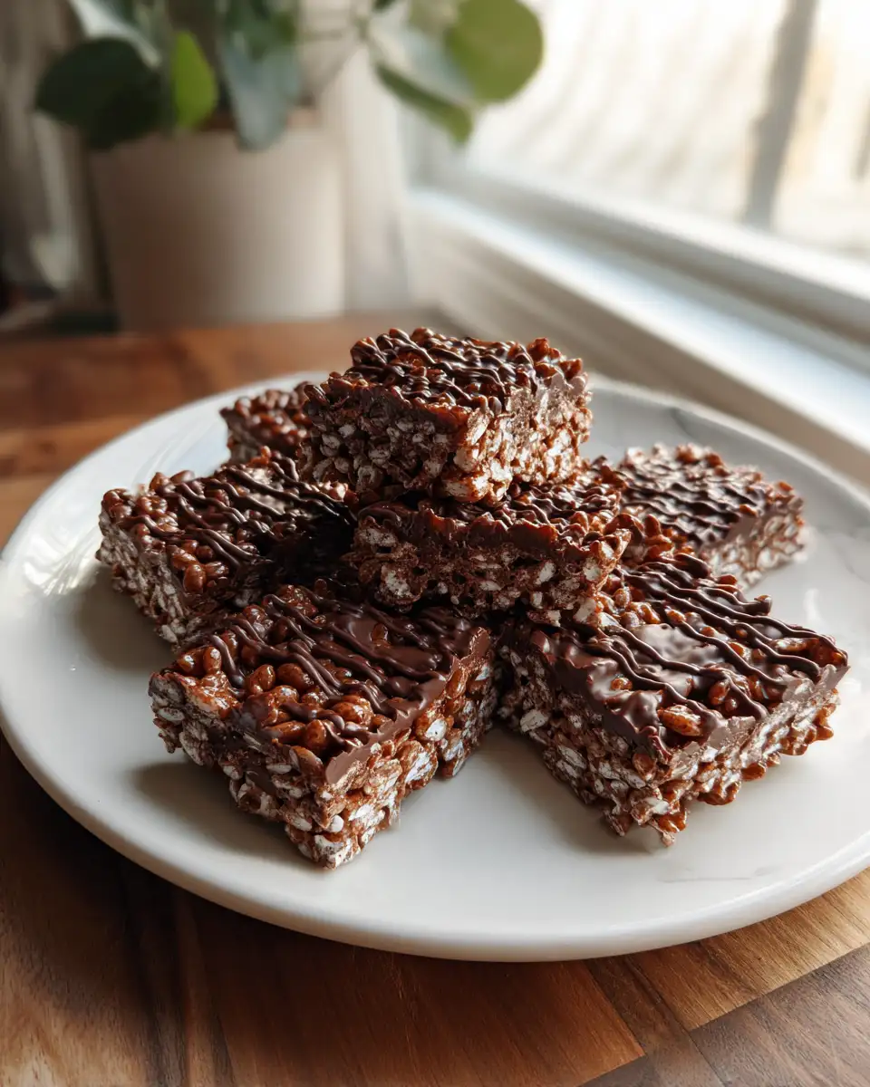 Final dish - Irresistible Chocolate Rice Krispies: A Sweet Twist on a Classic Treat