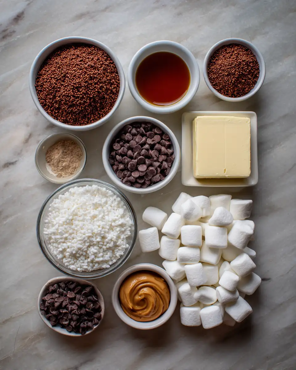 Ingredients for Irresistible Chocolate Rice Krispies: A Sweet Twist on a Classic Treat