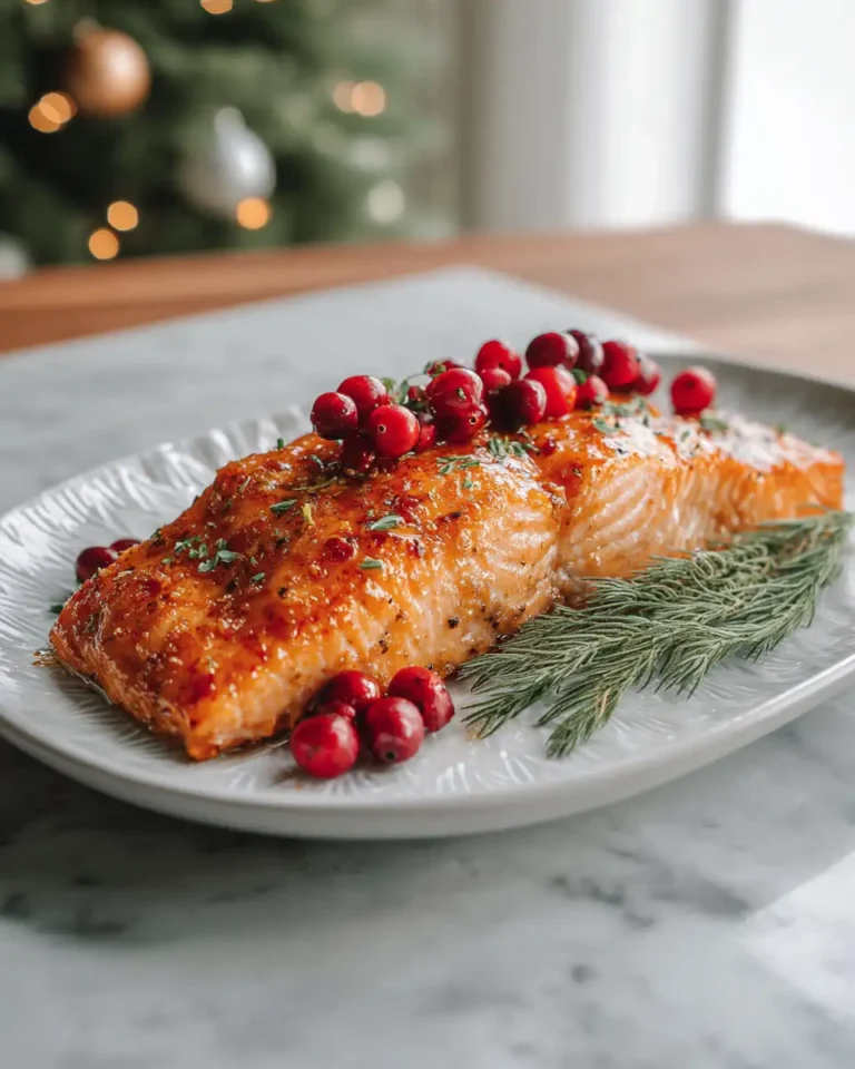Festive Flavors: Christmas Baked Salmon with Honey Butter Glaze Delight - Featured Image
