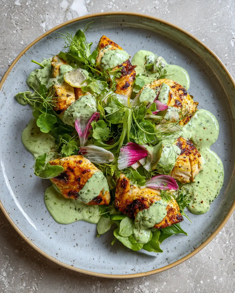 Final dish - Zesty Delights: Transform Your Dishes with Cilantro Lime Crema