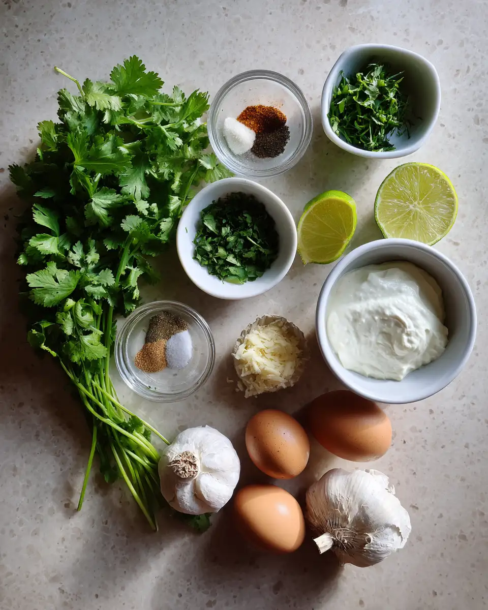 Ingredients for Zesty Delights: Transform Your Dishes with Cilantro Lime Crema