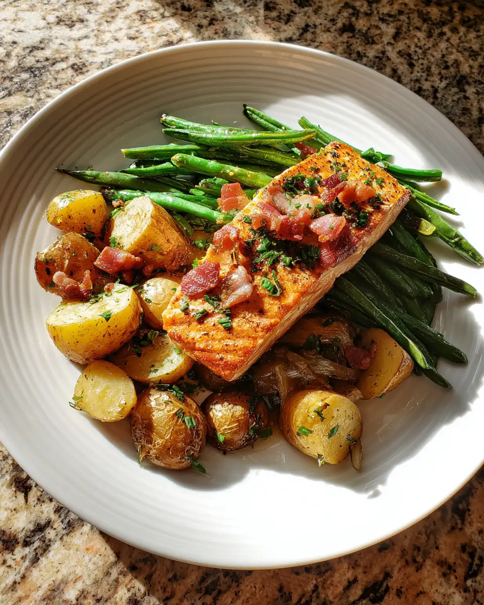 Final dish - Savor the Flavor: Country Ranch Green Beans and Potatoes with Bacon