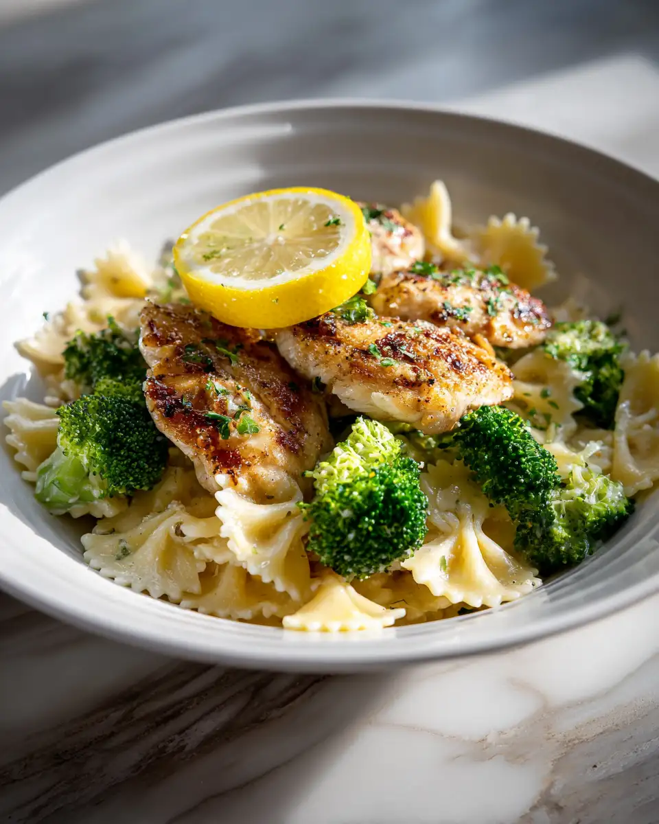 Wrangle Up Flavor: Cowboy Lemon Bowtie Chicken Pasta with Broccoli - Featured Image
