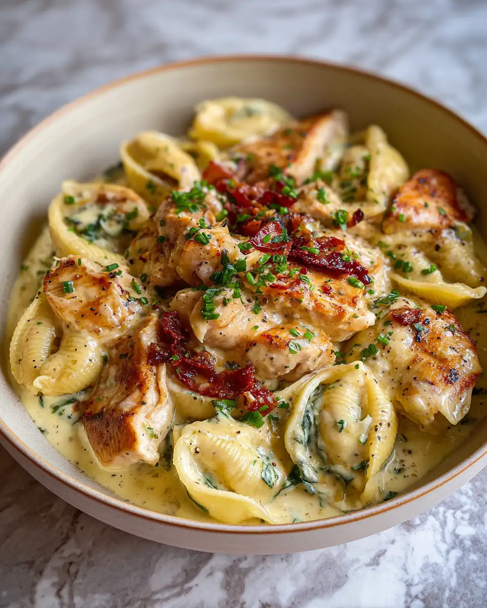 Indulge in Irresistible Comfort: Creamy Cajun Chicken Stuffed Shells 6 Final dish - Indulge in Irresistible Comfort: Creamy Cajun Chicken Stuffed Shells
