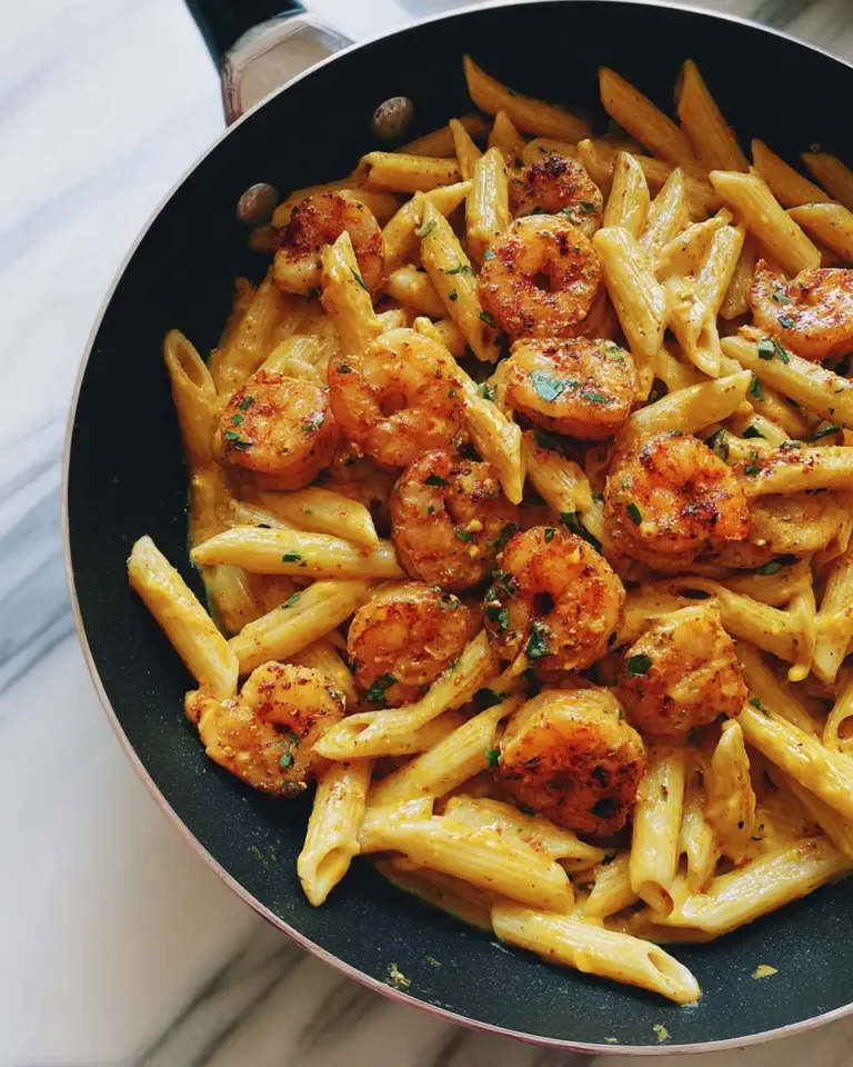 Spice Up Your Dinner with Creamy Cajun Shrimp Penne Pasta Delight - Featured Image