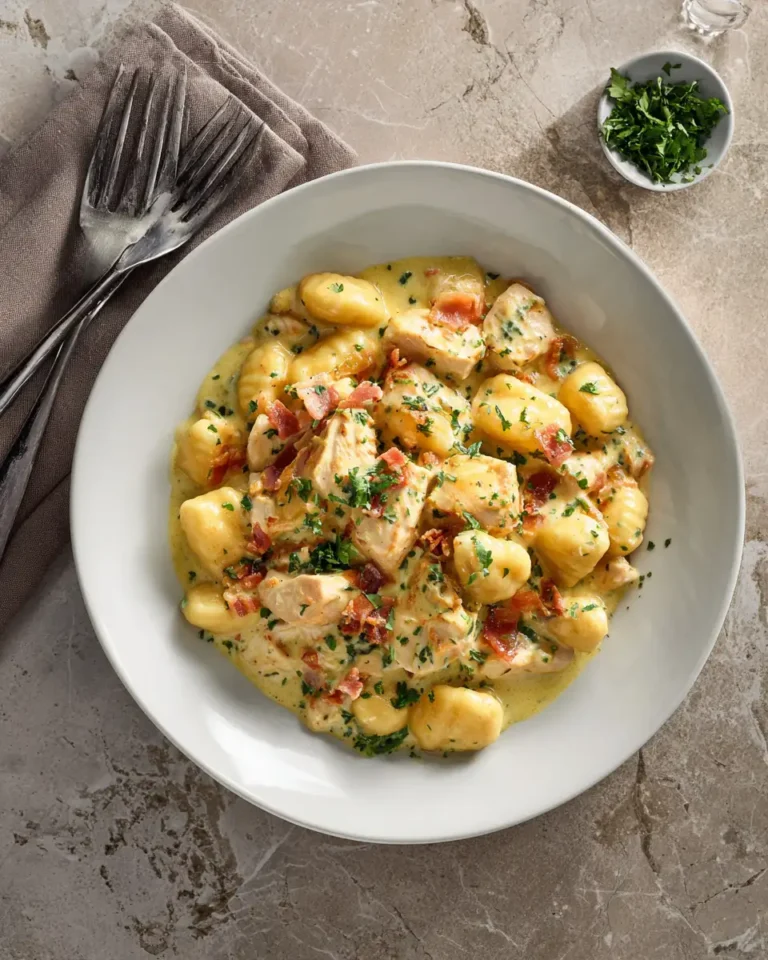 Zesty Comfort in a Bowl Creamy Lemon Chicken Gnocchi Delight - Featured Image