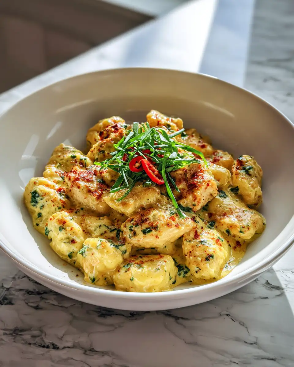 Zesty Comfort in a Bowl Creamy Lemon Chicken Gnocchi Delight 6 Final dish - Zesty Comfort in a Bowl Creamy Lemon Chicken Gnocchi Delight