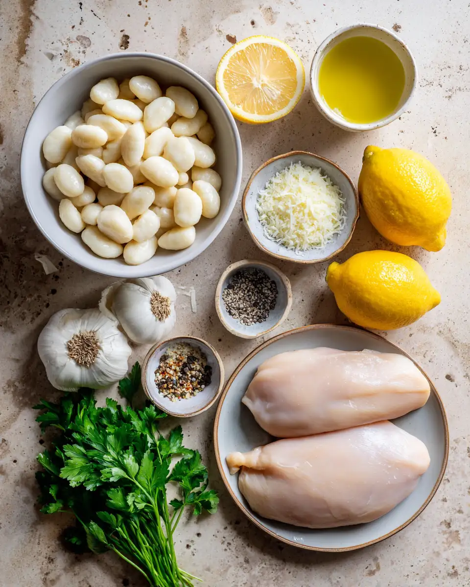 Zesty Comfort in a Bowl Creamy Lemon Chicken Gnocchi Delight 4 Ingredients for Zesty Comfort in a Bowl Creamy Lemon Chicken Gnocchi Delight