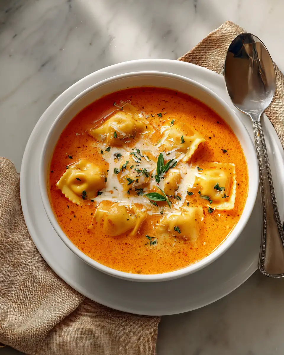 Indulge in Comfort with Creamy Ravioli Soup - Featured Image