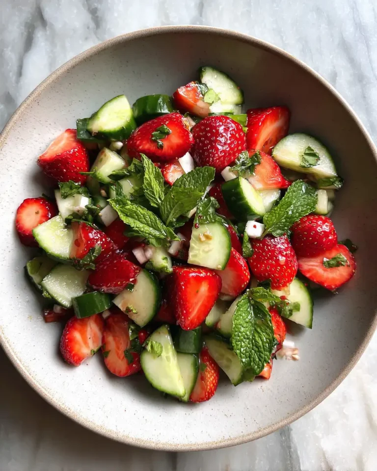 Crisp Cucumber Strawberry Salad Freshness: A Refreshing Taste of Summer - Featured Image