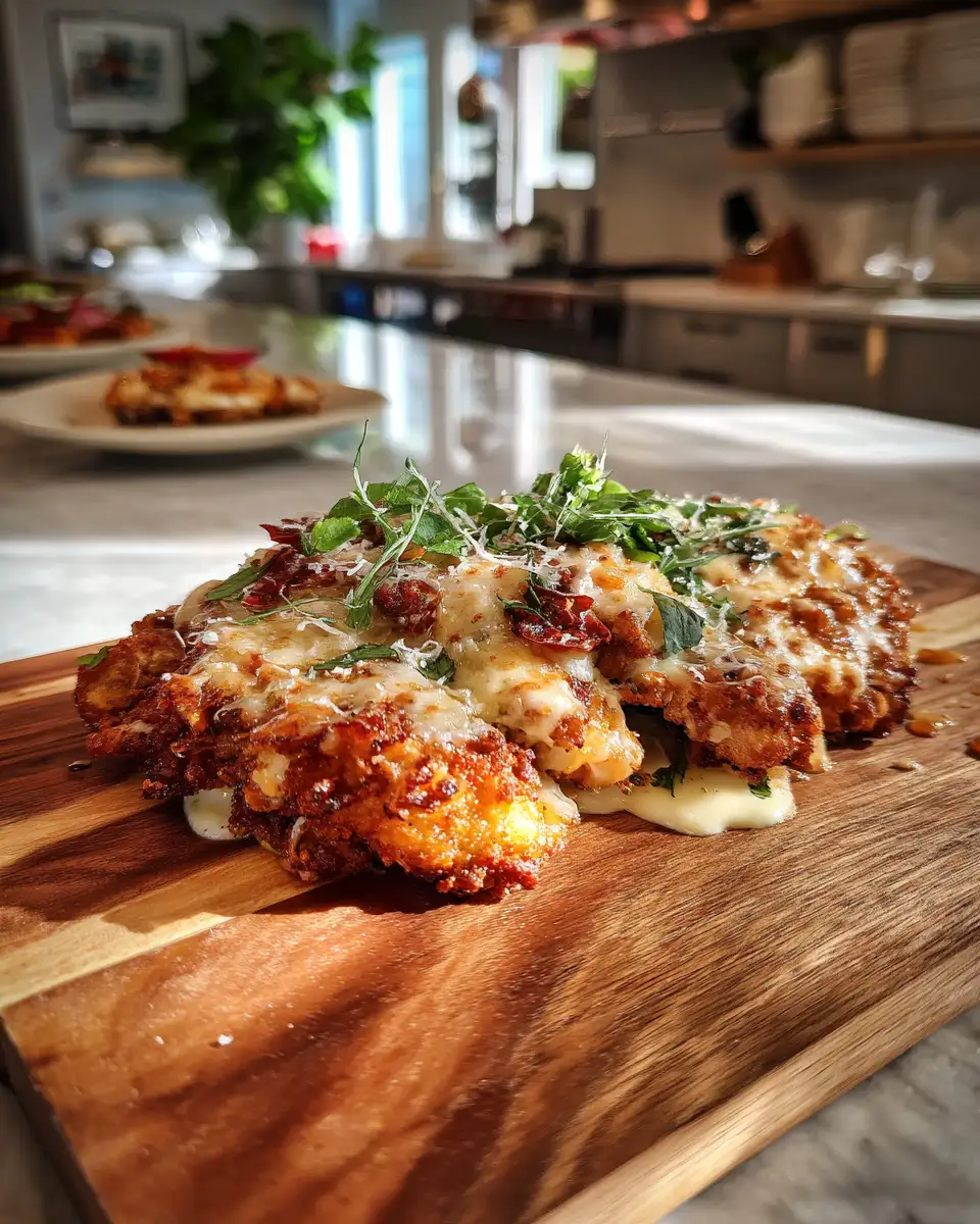 Mouthwatering Malibu Magic: Dive into Crispy Cheesy Chicken Delight 6 Final dish - Mouthwatering Malibu Magic: Dive into Crispy Cheesy Chicken Delight