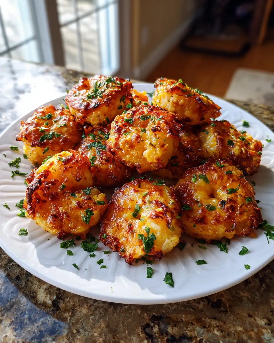 Final dish - Crispy Garlic Cheesy Shrimp Bombs: The Ultimate Flavor Explosion