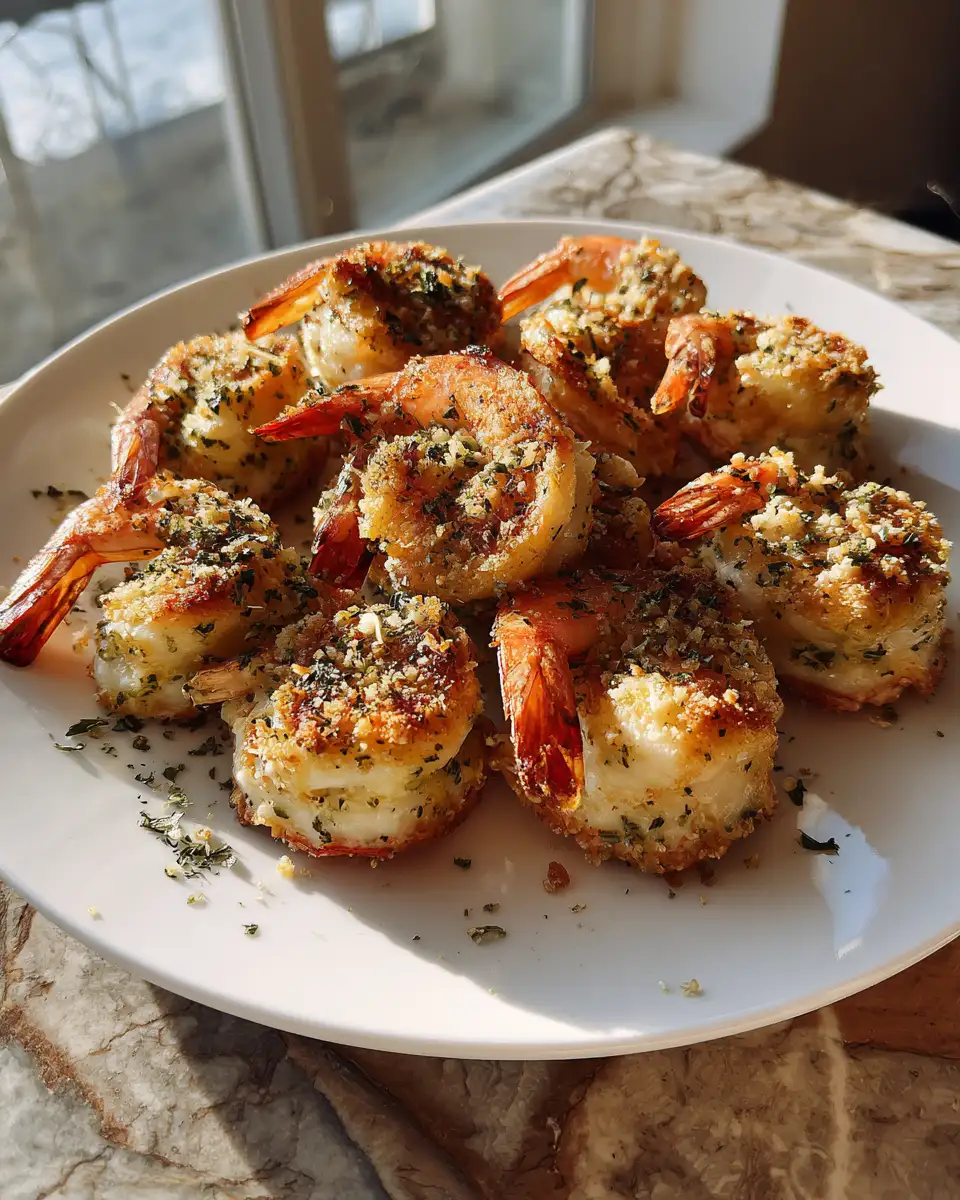 Final dish - Crispy Garlic Shrimp Bombs Meet Cheesy Shrimp Sensation