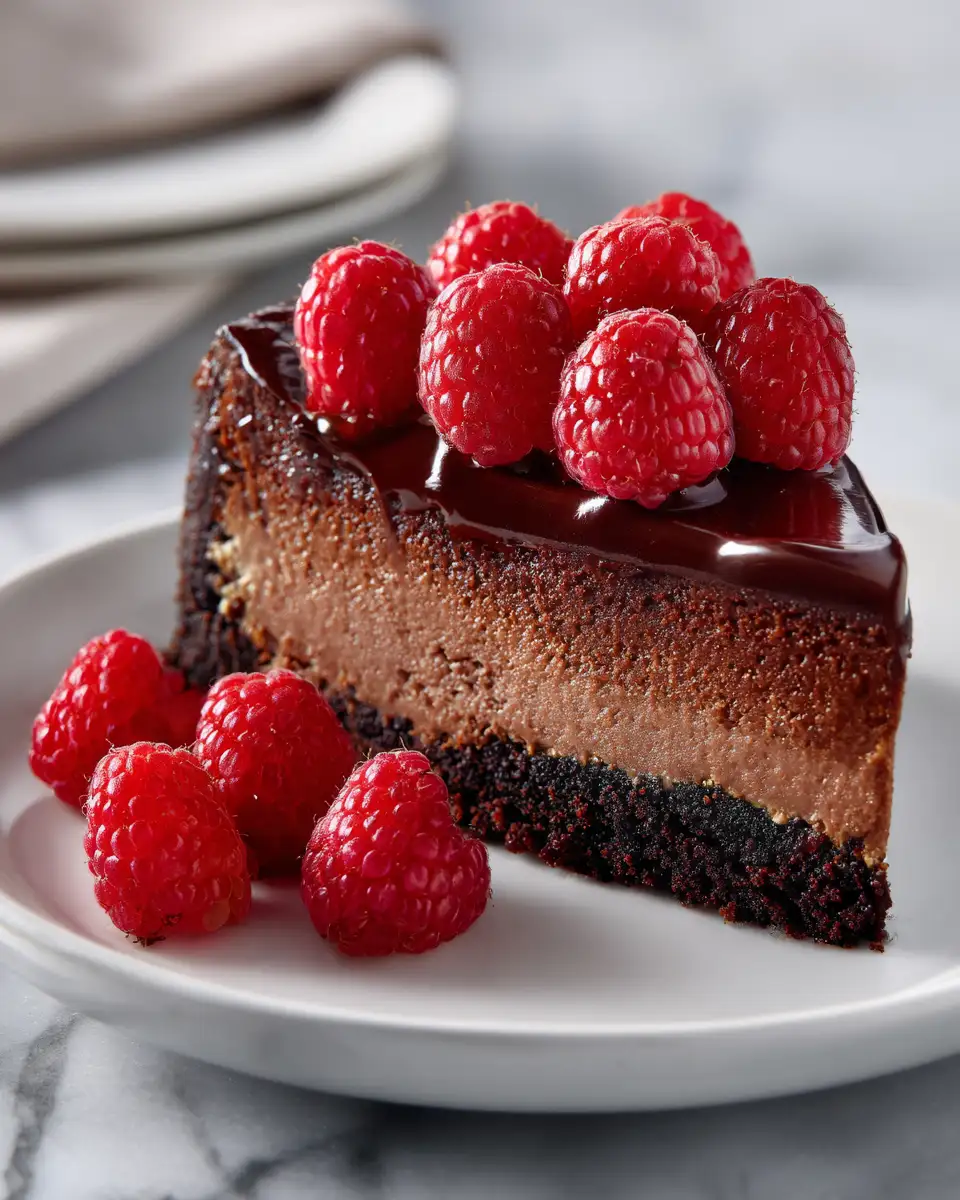 Decadent Delight: Dark Chocolate Raspberry Cheesecake Heaven - Featured Image