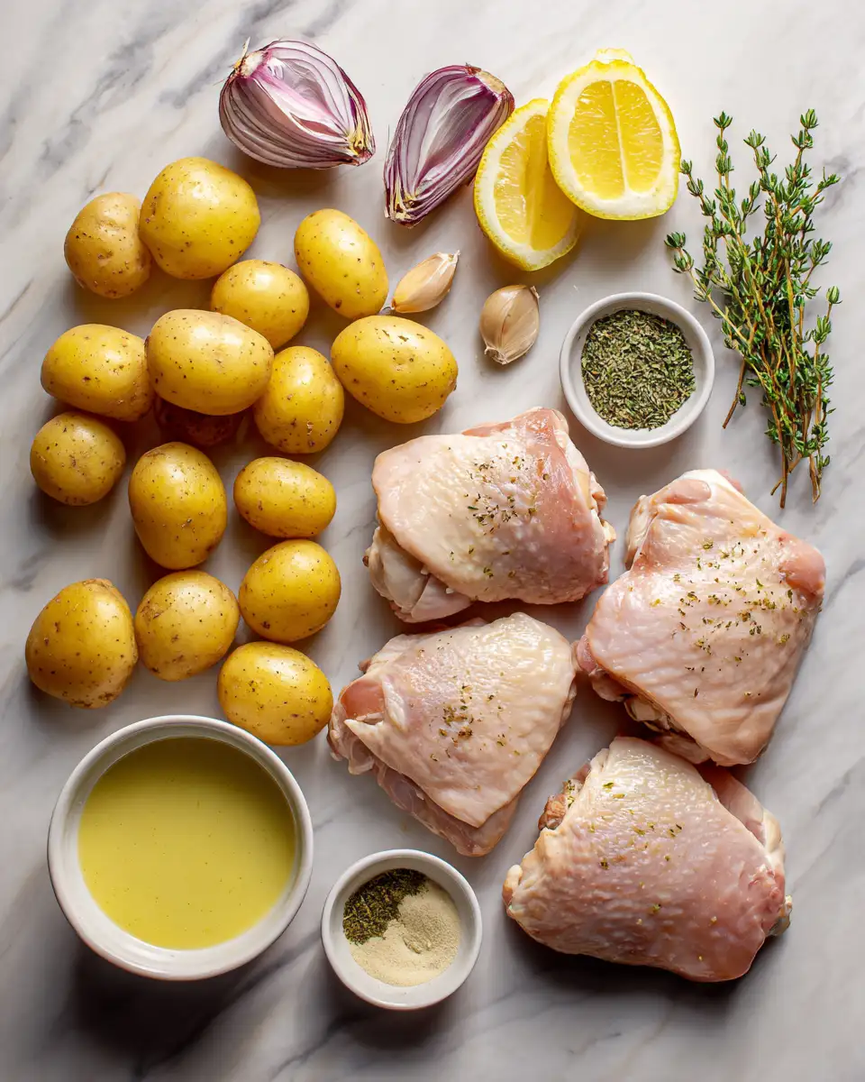 Savor the Symphony of French Chicken and Potatoes 4 Ingredients for Savor the Symphony of French Chicken and Potatoes