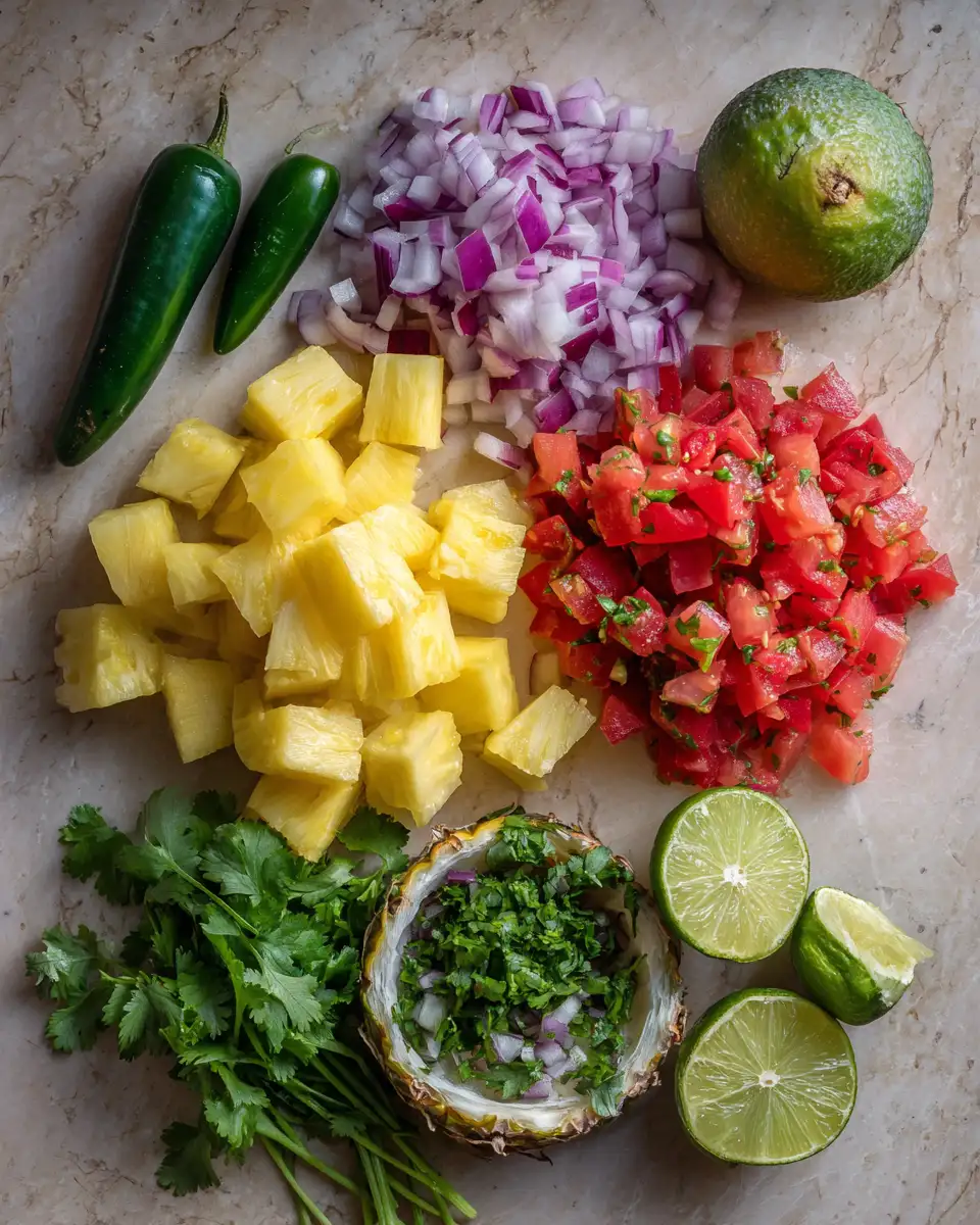Tropical Twist: Elevate Your Dishes with Fresh Pineapple Pico de Gallo 4 Ingredients for Tropical Twist: Elevate Your Dishes with Fresh Pineapple Pico de Gallo