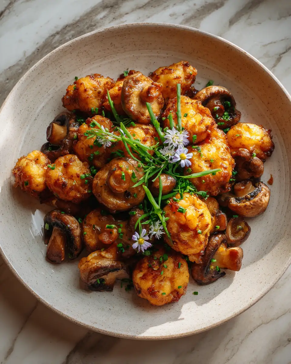 Final dish - Crispy Delights: Discover the Perfect Fried Mushrooms Recipe
