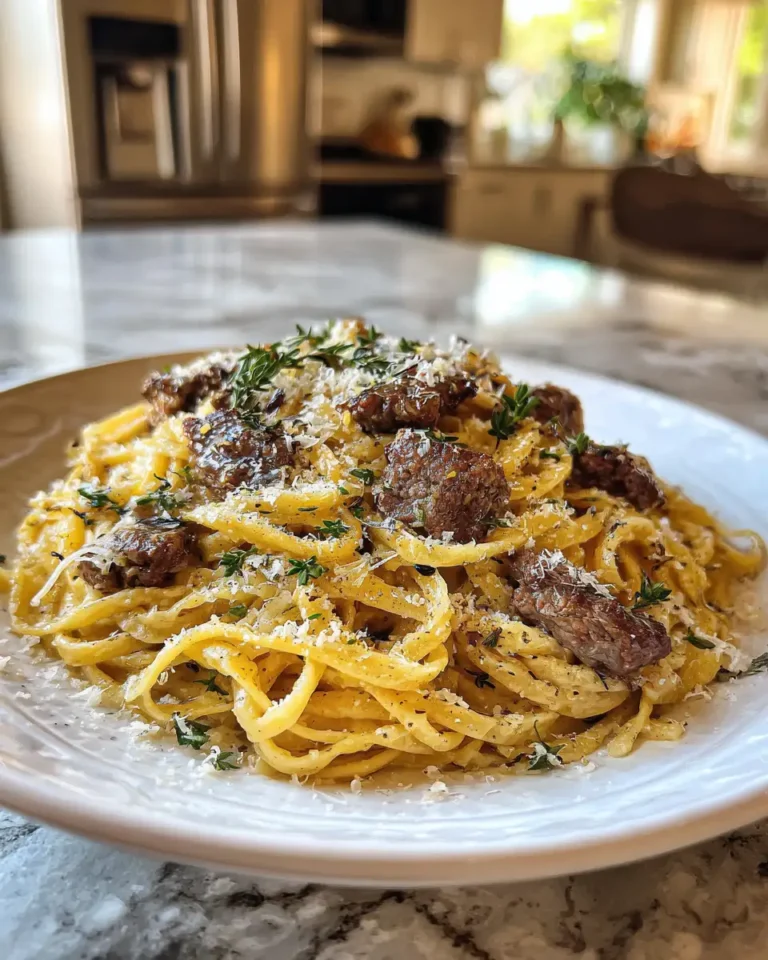 Savor the Flavor: Irresistible Garlic Butter Beef Pasta Delight - Featured Image