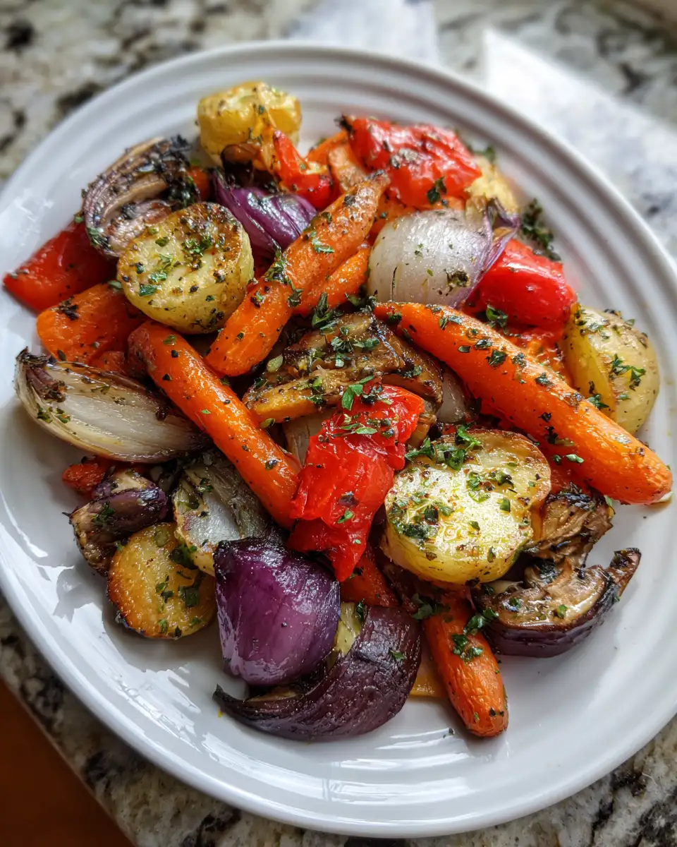 Savor the Flavor: Garlic Herb Roasted Vegetables Delight 6 Final dish - Savor the Flavor: Garlic Herb Roasted Vegetables Delight