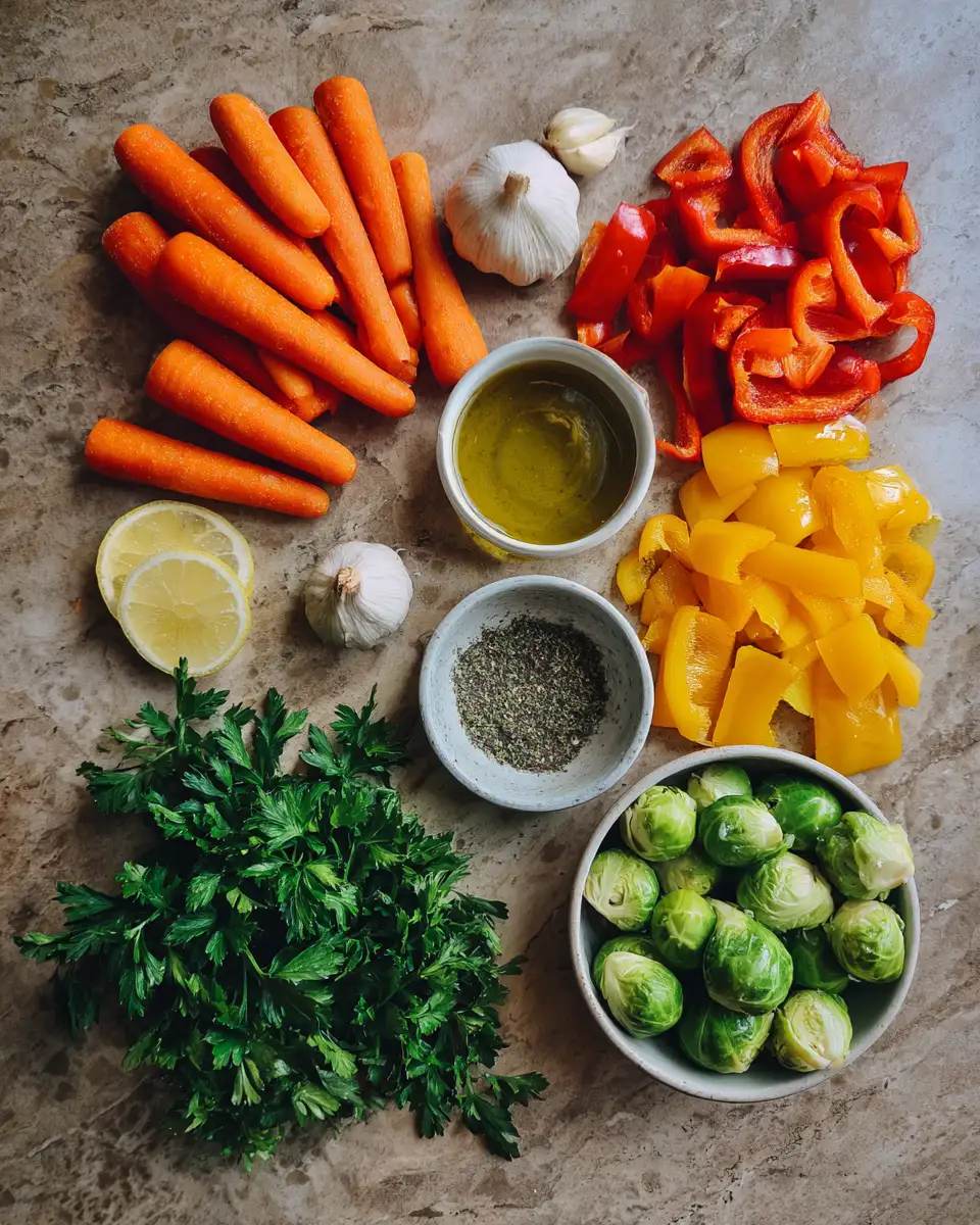 Savor the Flavor: Garlic Herb Roasted Vegetables Delight 4 Ingredients for Savor the Flavor: Garlic Herb Roasted Vegetables Delight