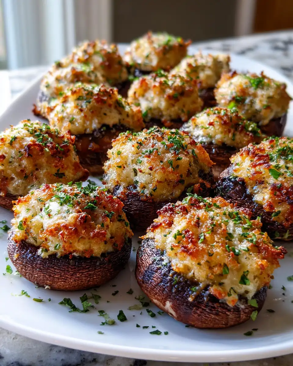 Decadent Garlic Parmesan Stuffed Mushrooms That Will Wow Your Taste Buds - Featured Image