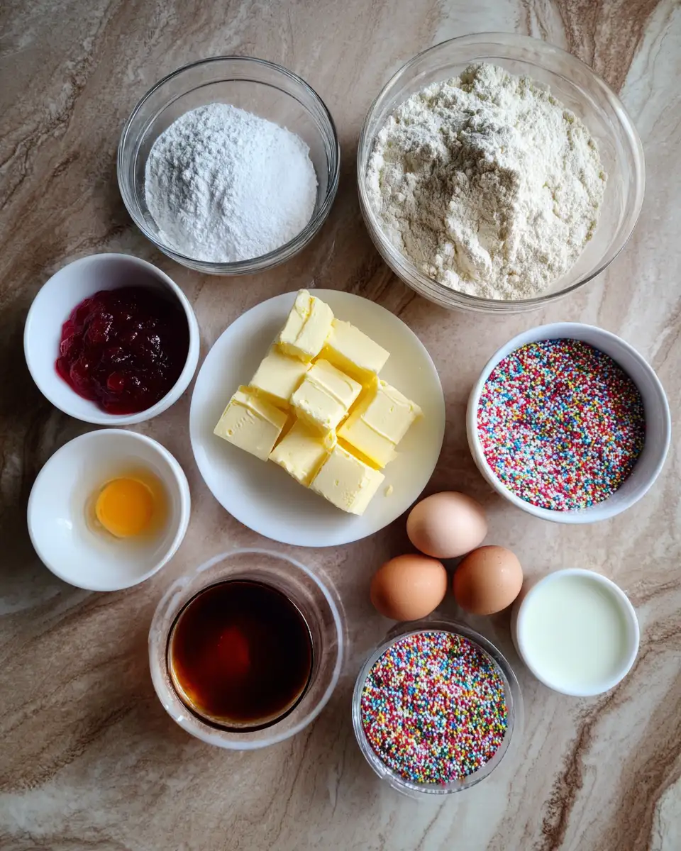 Ingredients for Epic Homemade Giant Pop Tart Adventure