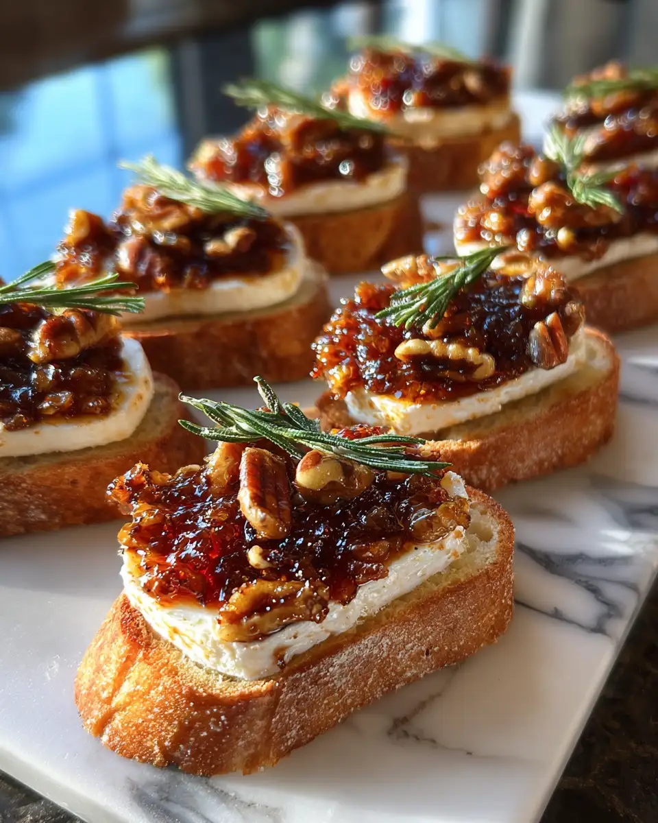 Final dish - Delightful Bites: Goat Cheese Appetizer with Fig Jam and Pecans