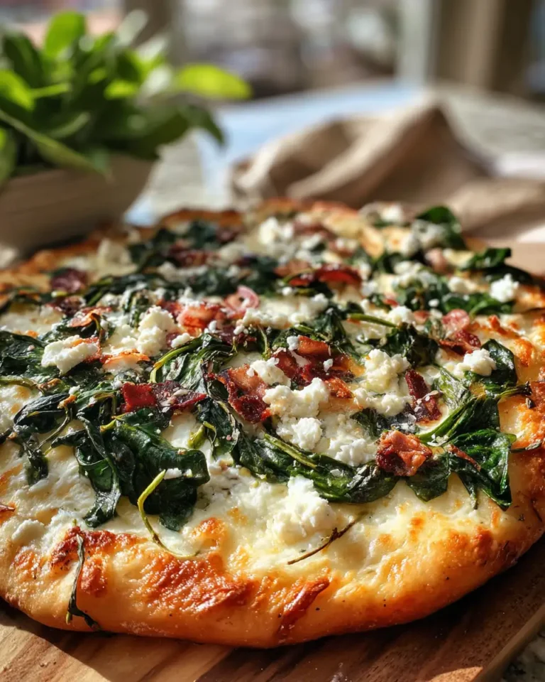A Mediterranean Twist: Discover the Magic of Greek Spinach and White Pizza - Featured Image