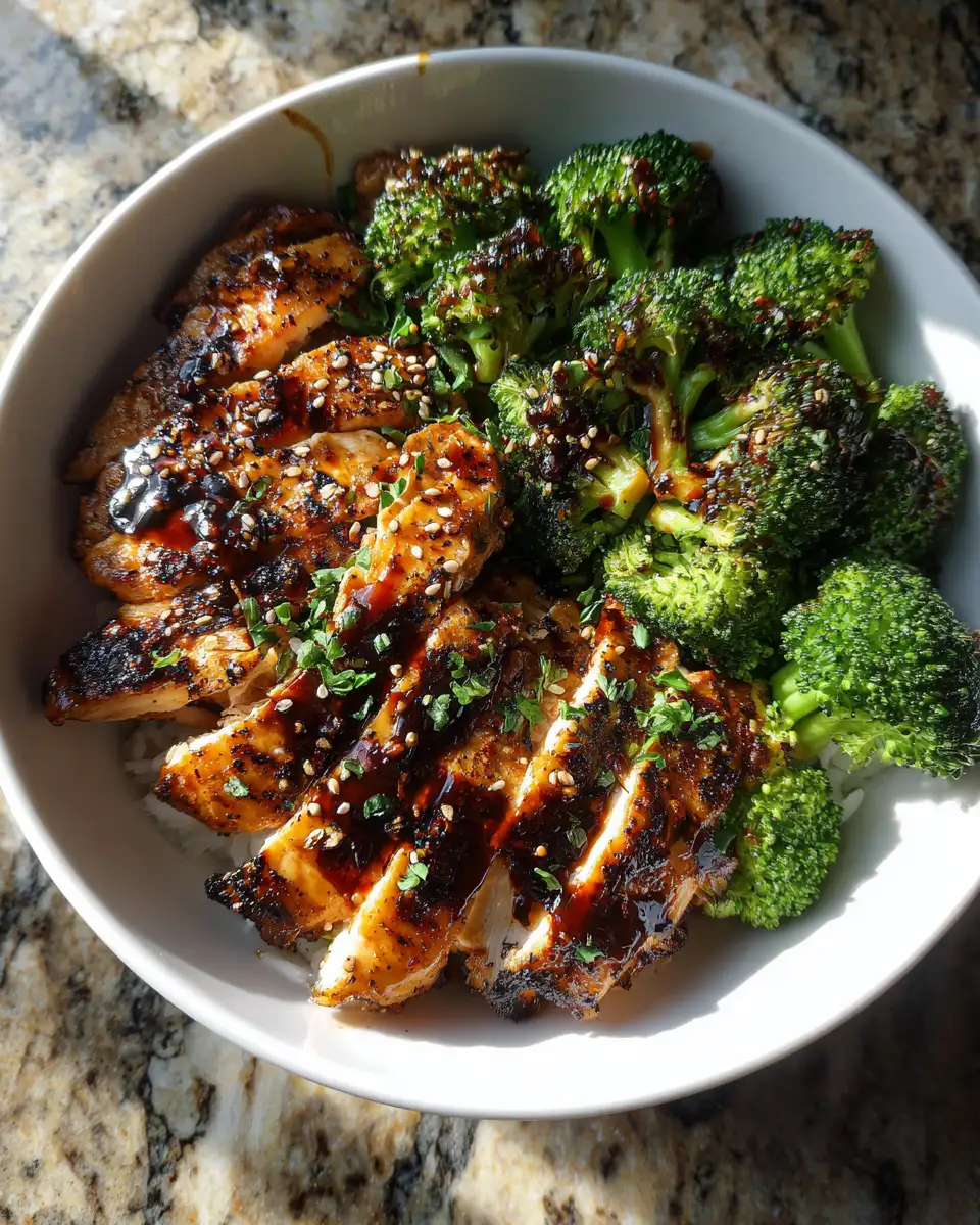 Final dish - Sizzling Grilled Chicken and Broccoli Bowls for a Flavorful Feast