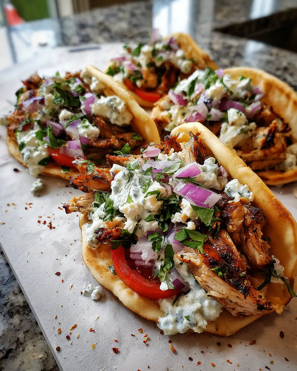 Final dish - Sizzling Grilled Chicken Gyro Sandwiches: A Flavorful Twist on a Classic