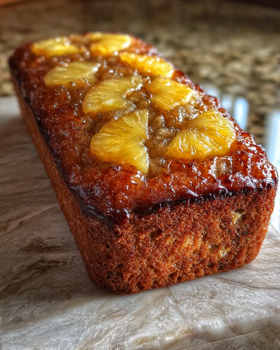Final dish - Tropical Temptation: Hawaiian Banana Bread with Pineapple Delight