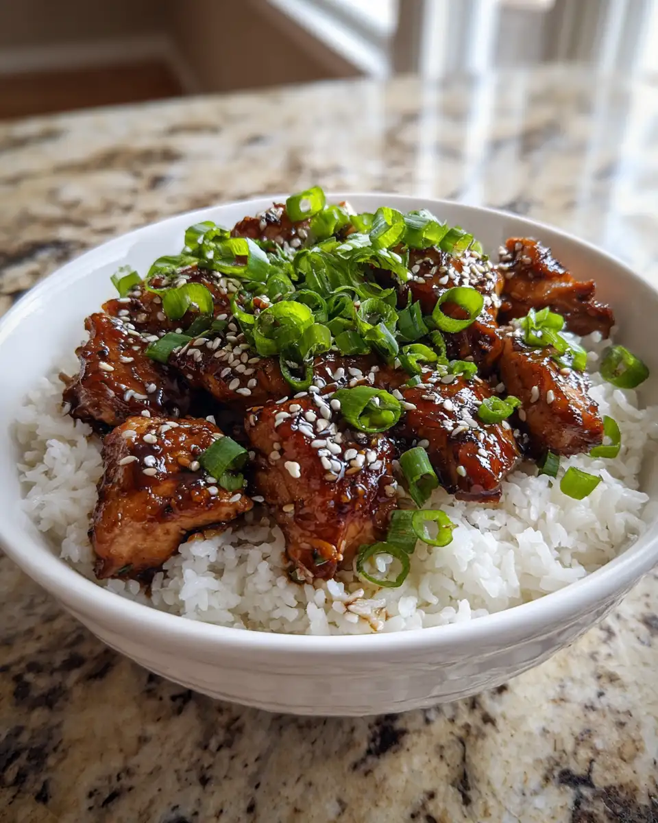 Sweet & Savory Delight: Honey Garlic Chicken Rice Bowl Recipe 4 Ingredients for Sweet & Savory Delight: Honey Garlic Chicken Rice Bowl Recipe