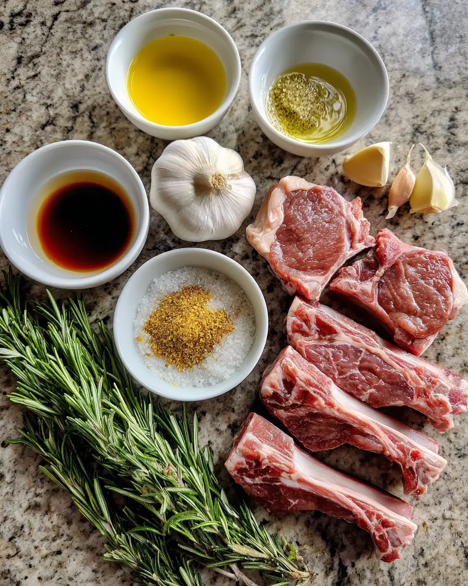 Ingredients for Savor the Sweet and Savory Delight of Honey Garlic Glazed Lamb Chops