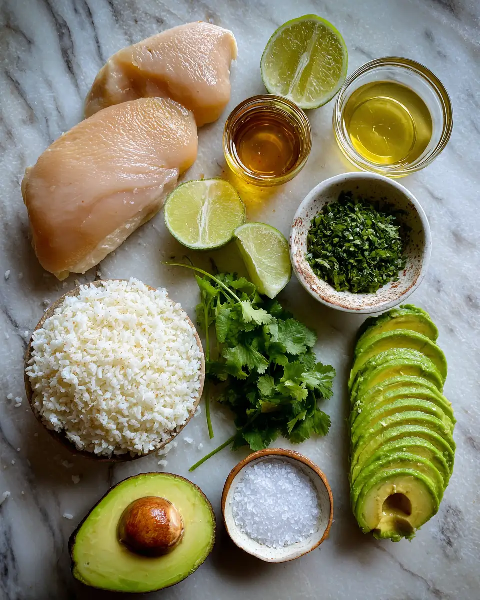 Zesty Delights: Indulge in the Honey Lime Chicken and Avocado Rice Stack 4 Ingredients for Zesty Delights: Indulge in the Honey Lime Chicken and Avocado Rice Stack