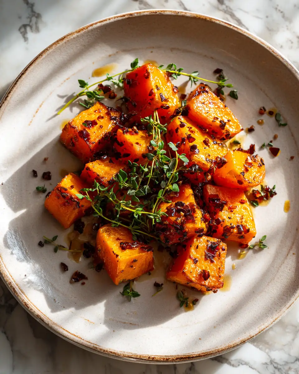 Final dish - Sweet Autumn Delight Discover the Magic of Honey Roasted Butternut Squash