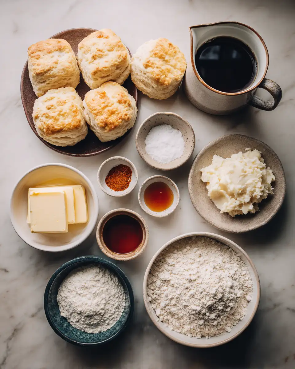 Ingredients for Spice Up Your Breakfast with Irresistible Hot Honey Chicken Biscuits