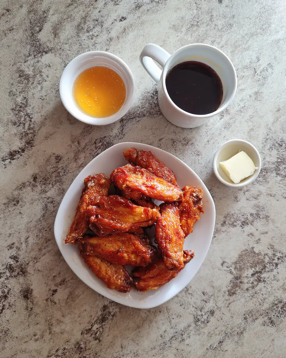 Ingredients for Sizzling Hot Honey Peach Wings: A Sweet and Spicy Flavor Adventure