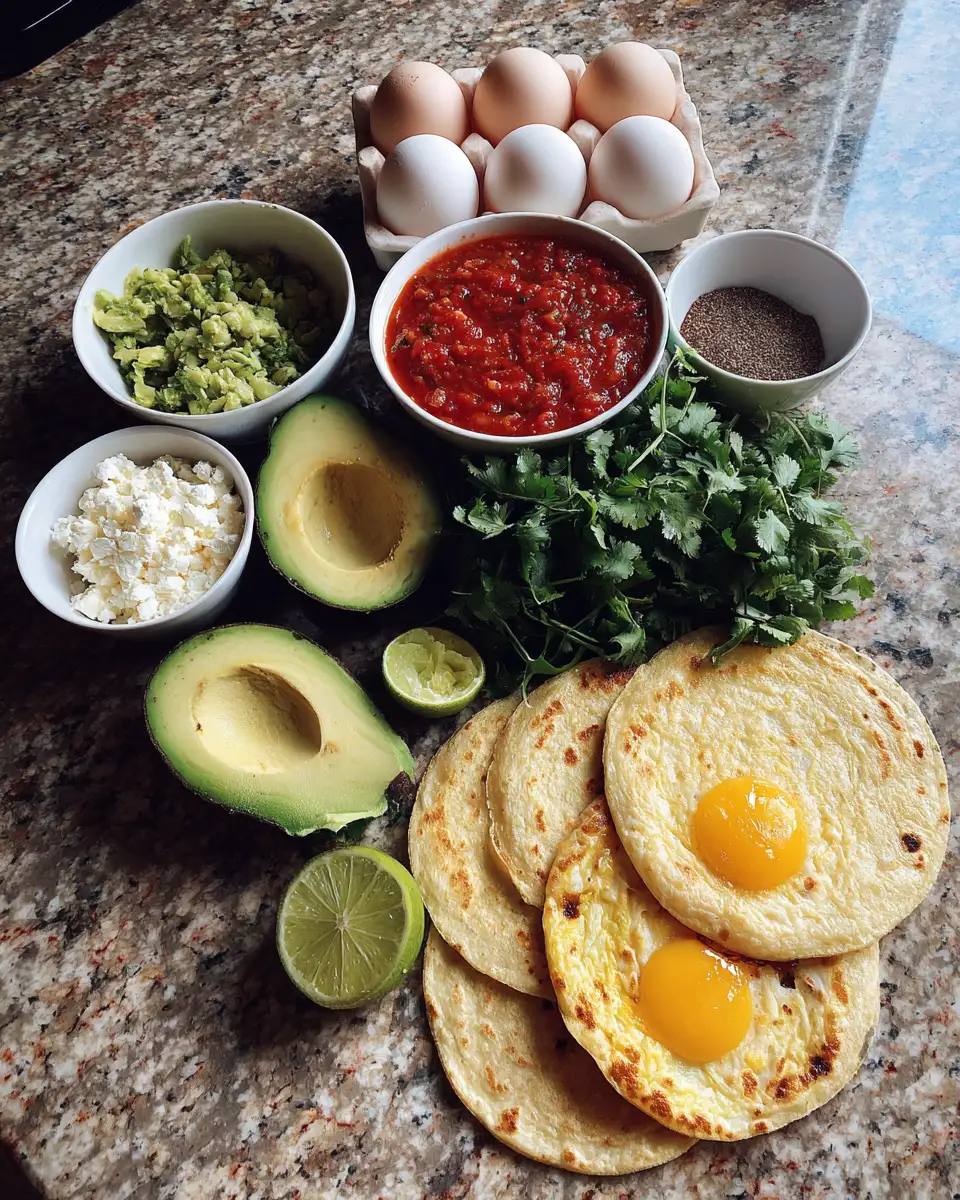 Ingredients for Savor the Sunrise with Authentic Huevos Rancheros