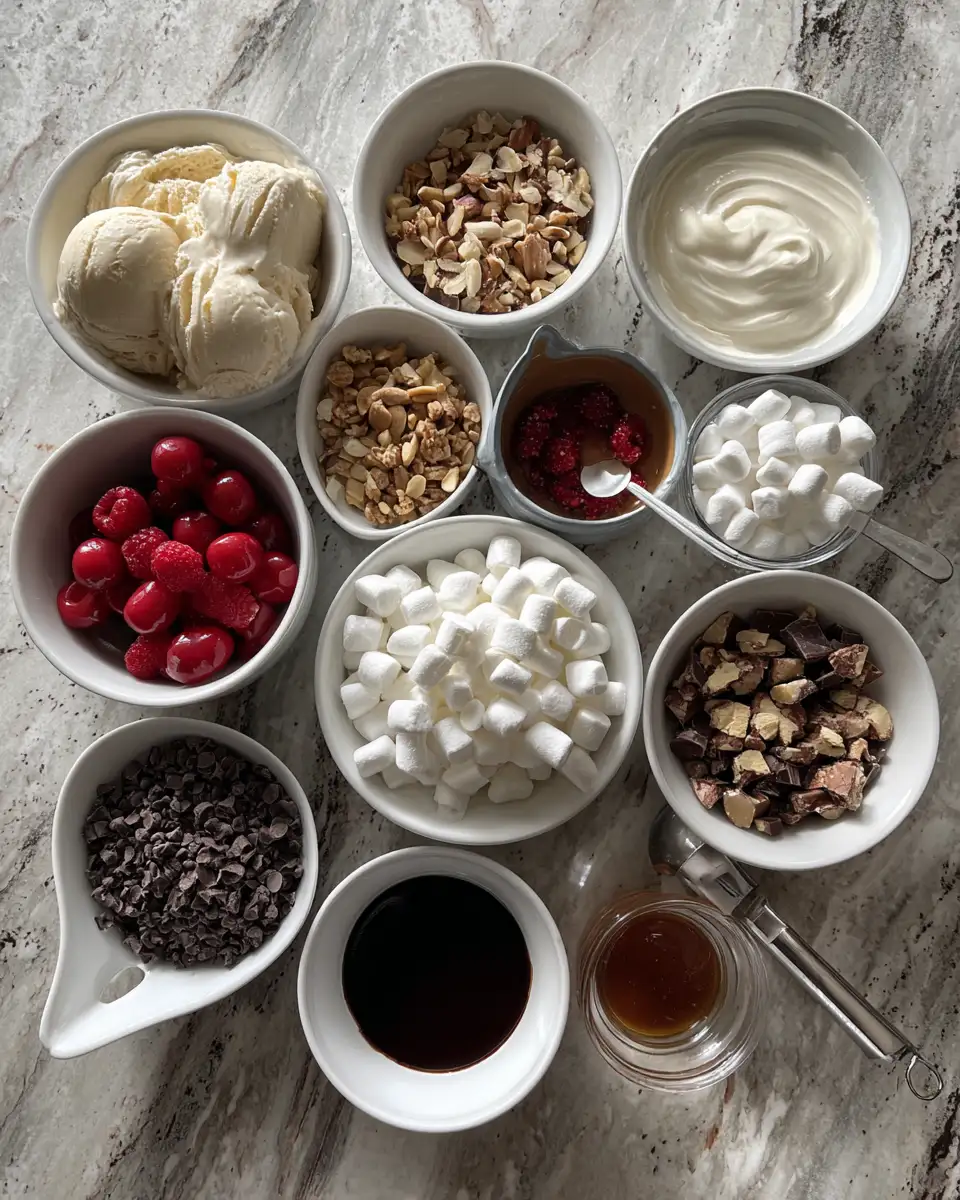Scooping Happiness: Crafting the Perfect Ice Cream Sundae Bowl 4 Ingredients for Scooping Happiness: Crafting the Perfect Ice Cream Sundae Bowl