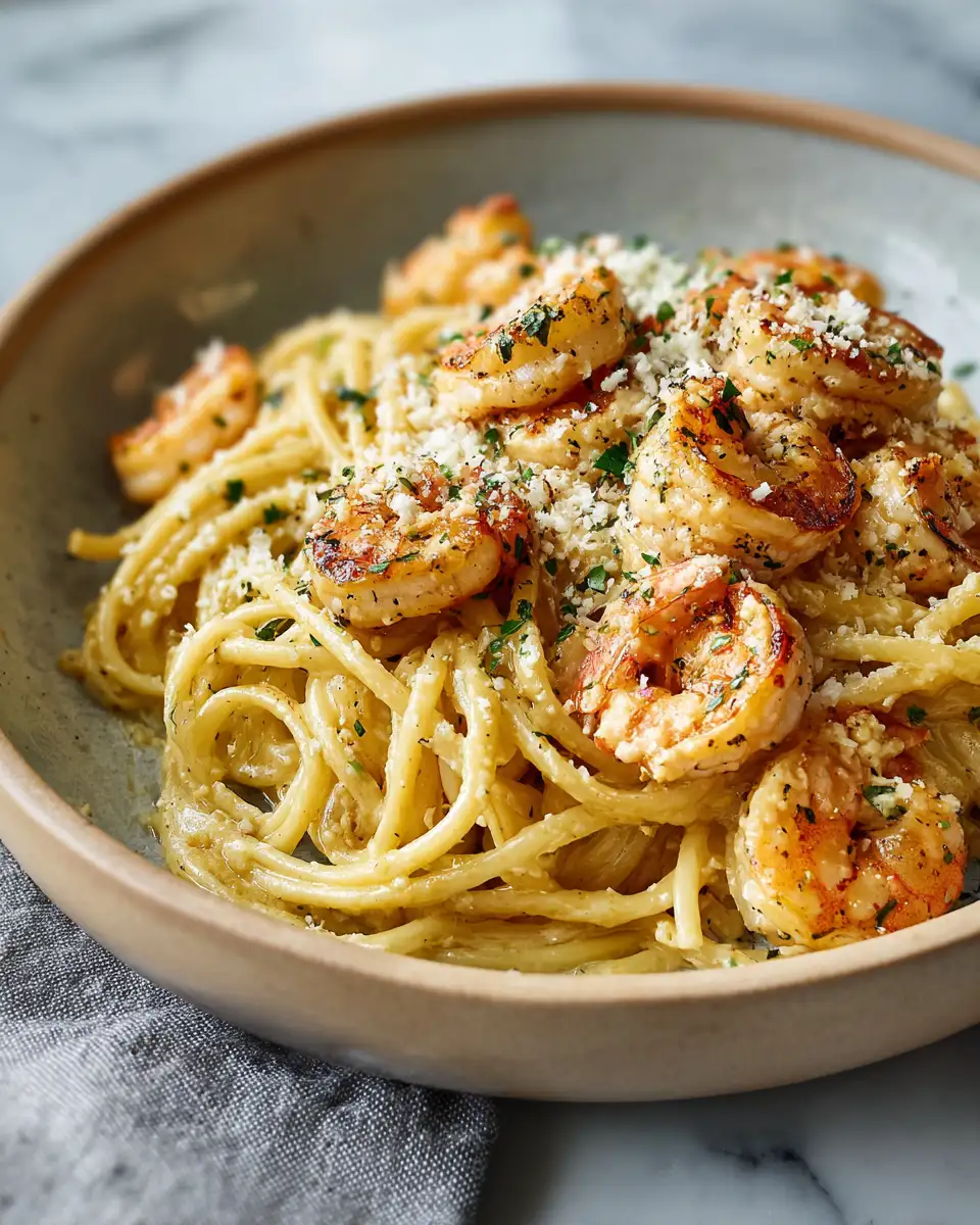 Savor the Flavor: Creamy Garlic Butter Shrimp Pasta Recipe - Featured Image