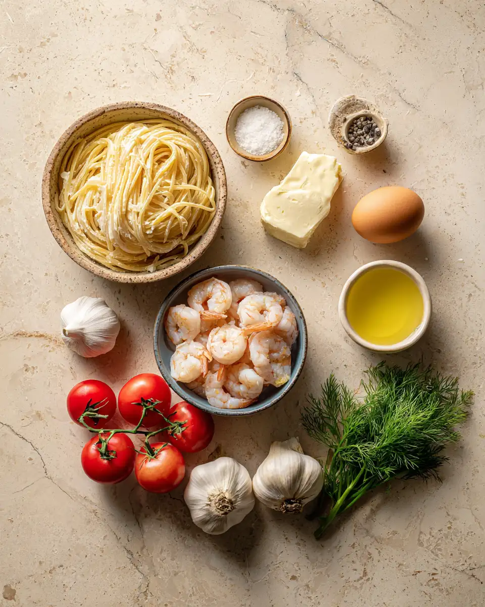 Savor the Flavor: Creamy Garlic Butter Shrimp Pasta Recipe 4 Ingredients for Savor the Flavor: Creamy Garlic Butter Shrimp Pasta Recipe
