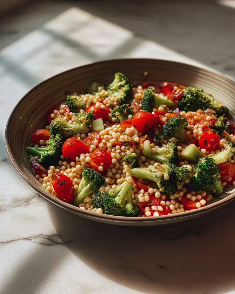 Bright and Bold: Israeli Couscous Salad with Broccoli - Featured Image