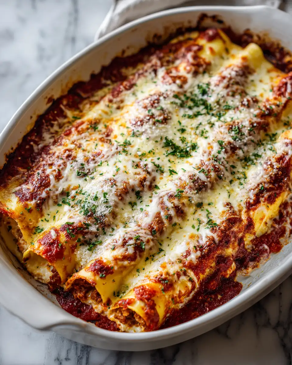 Savor the Flavors: Irresistible Italian Sausage and Cheese Baked Manicotti - Featured Image