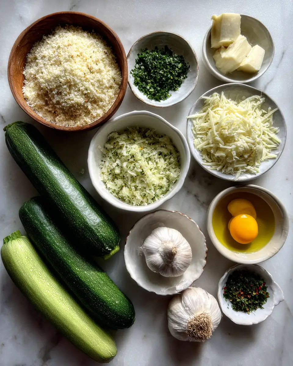 Ingredients for Savor the Summer with Irresistible Italian Zucchini Garlic Bites