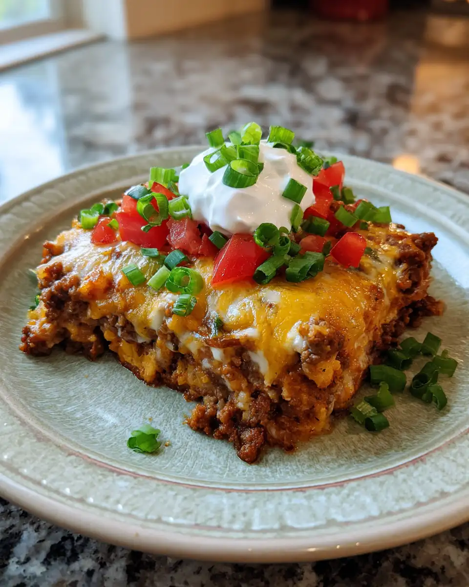Final dish - Flavor Fiesta: Ultimate Keto Mexican Ground Beef Casserole