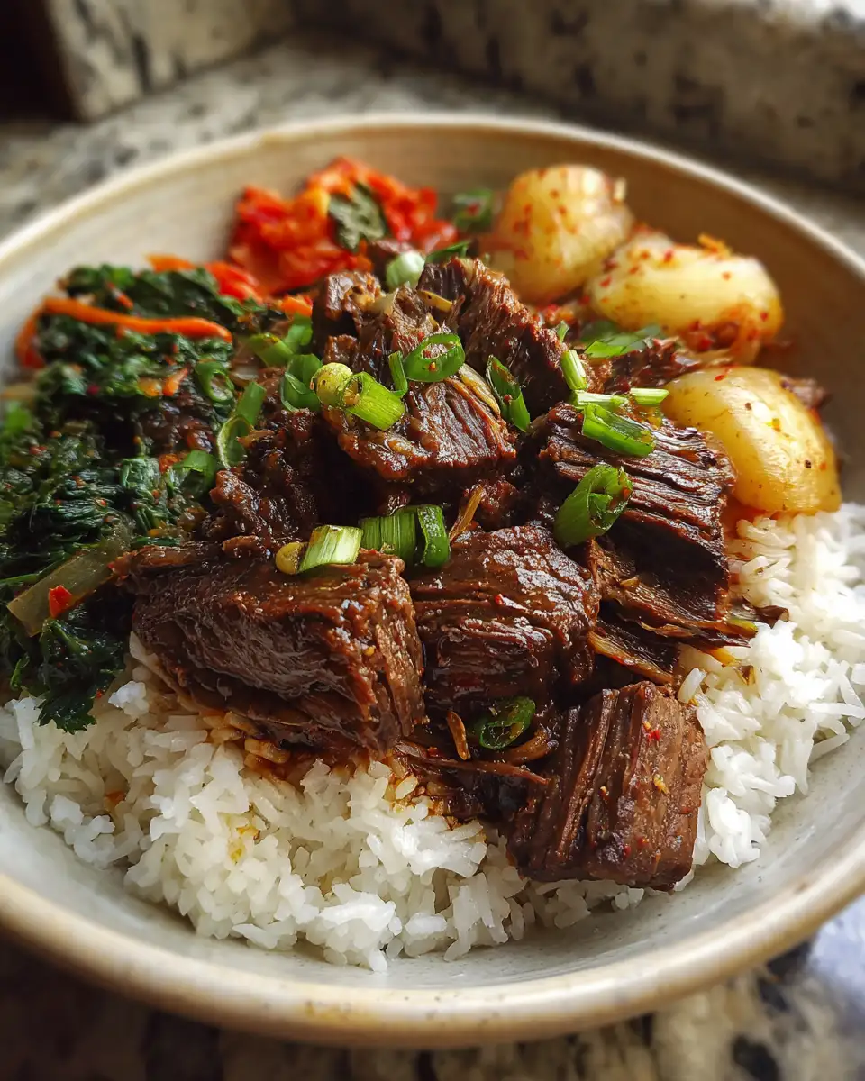 Final dish - Savory Delight: Unveiling the Secrets of Korean Style Pot Roast