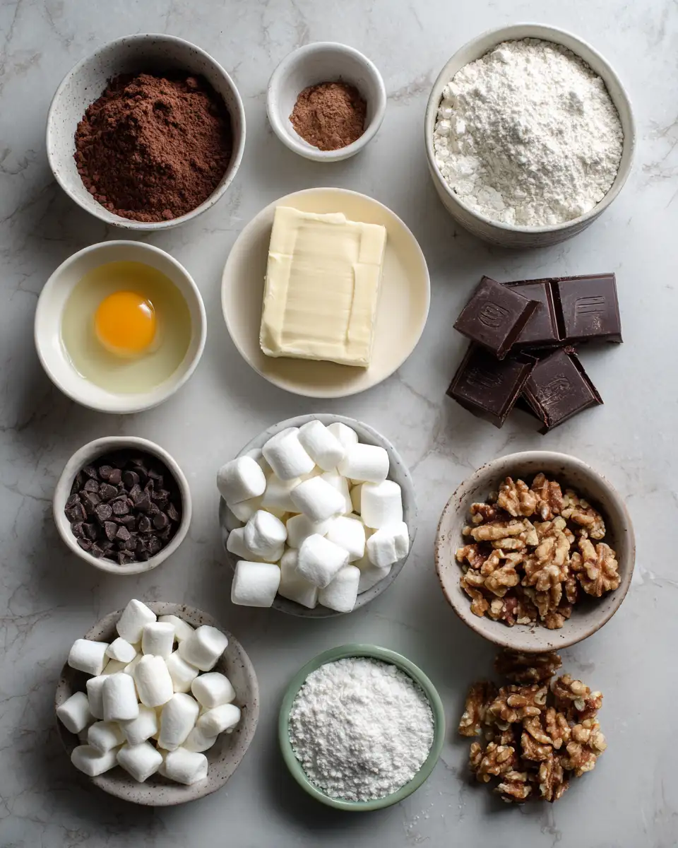 Ingredients for Indulge in Chocolate Bliss: Levain Bakery's Irresistible Rocky Road Cookies