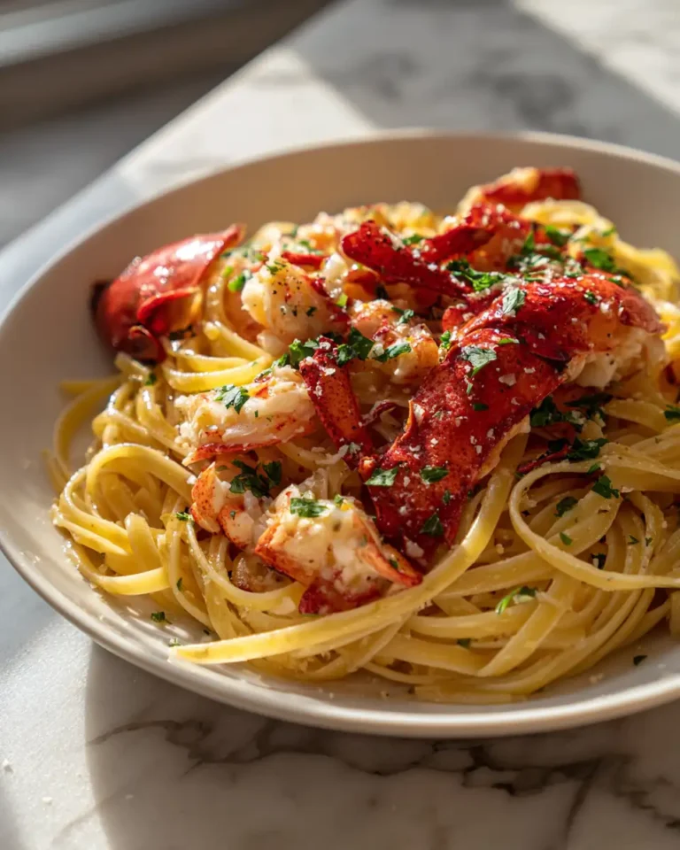 Dive into Decadence: Lobster Scampi with Linguine Delight - Featured Image