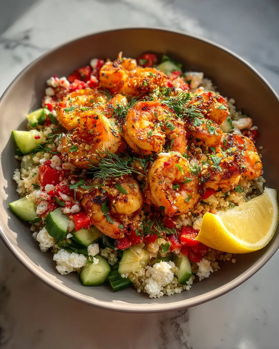 Final dish - Mediterranean Shrimp Bowl: A Burst of Sunshine in Every Bite